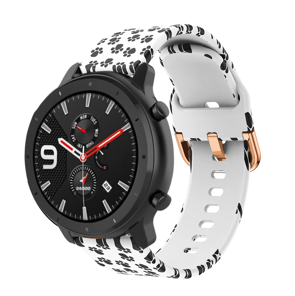 Ремешок силиконовый для Xiaomi Huami Amazfit GTR 42 мм/GTS /Bip Lite спортивный сменный Браслет