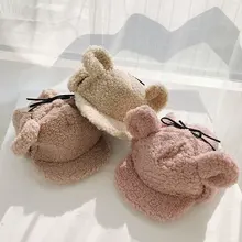 Зимние женские милые, в Корейском стиле, Шерстяная кепка, одноцветная, сохраняющая тепло, повседневная Кепка с защитой ушей, личная Удобная оригинальная Кепка