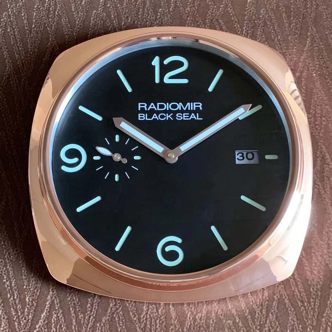 rose red with green Роскошные часы формы настенные часы с тихим ходом настенные стрелка для часов зеркальные большие настенные часы с датой для розничной торговли с логотипом - Цвет: rose red with green