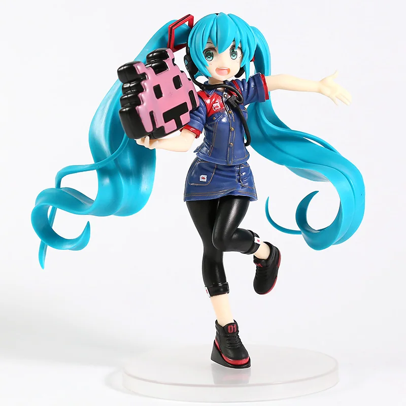 Hatsune Miku Vocaloid vol.2 униформа. Коллекционная модель игрушки из ПВХ