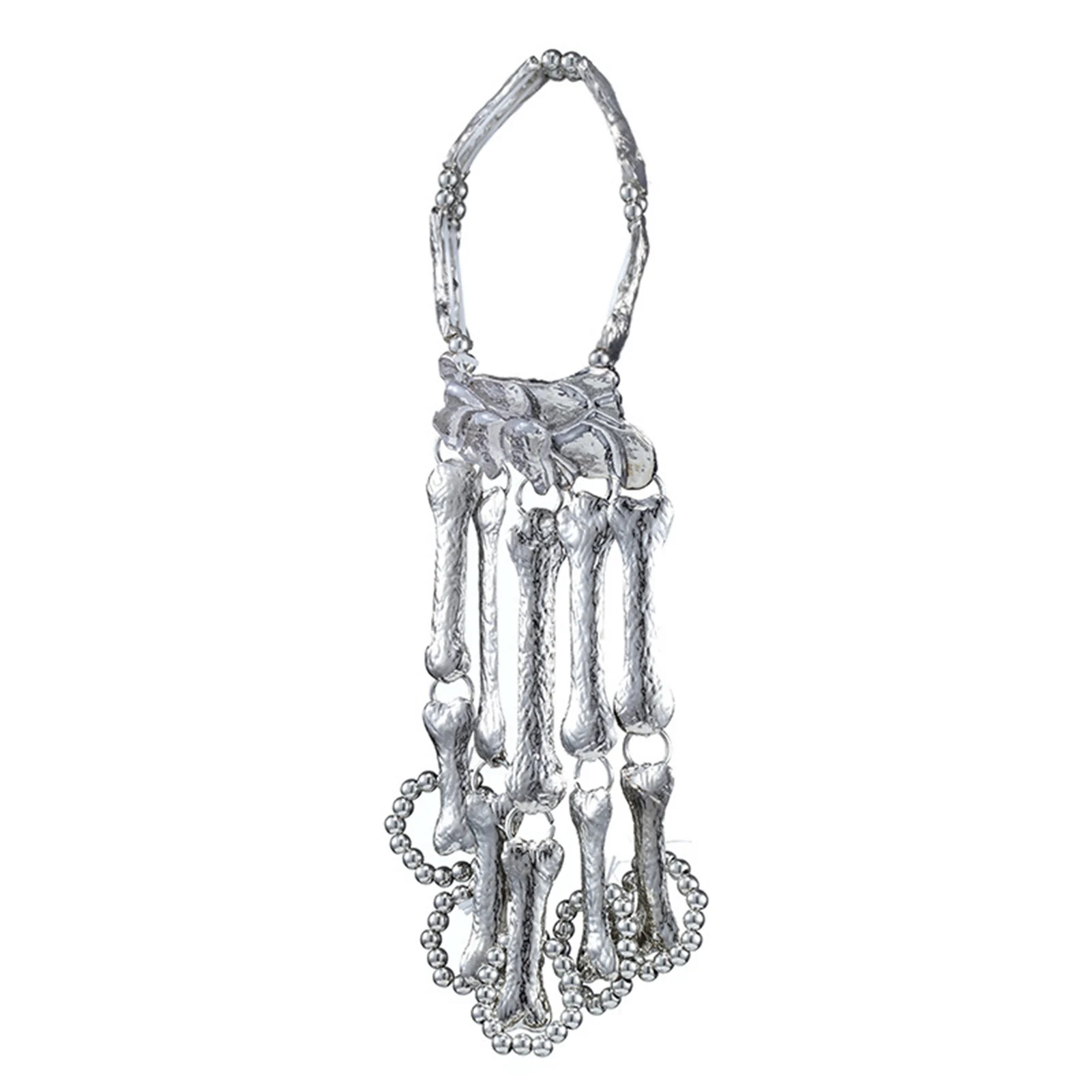Halloween Finger Bracelet Gothic Punk Exaggerated Skeleton Bones Joint Hand Finger Bracelet Party Decoration Jewelry 1
