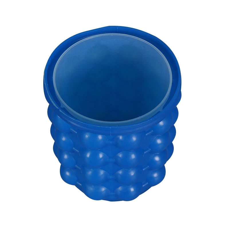 Silicone Ice Mold Tray Box Wine Drinks 2 in 1 Ice Cube Maker Bucket Fruit Iced Cooler Beer Container Whiskey Freeze Kitchen Tool 6