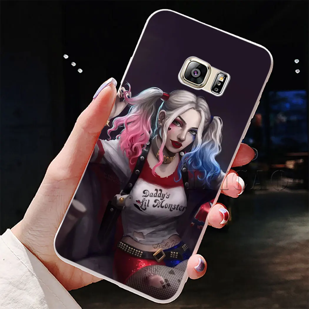 "," Харли Квинн "," Джокер "черный чехол для Samsung Galaxy A3 A5 A6 A7 A8 плюс A9 A10 A30 A40 A50 A70 M10 M20 M30 A10S A20S A30S A40S A50S