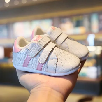 

2019 baby shoes winter plus velvet children's baby toddler shoes 0-3 soft bottom shoes