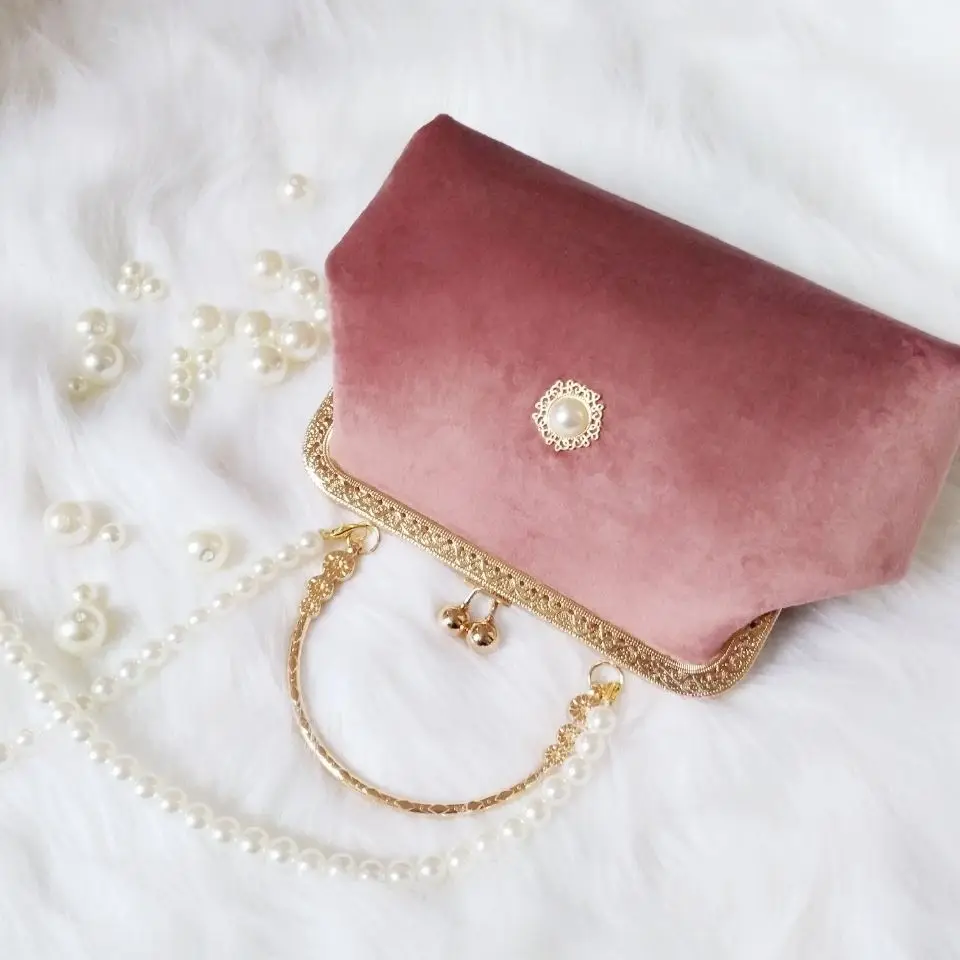 beads tote hand women's handbags purses chain women shoulder crossbody  (6)