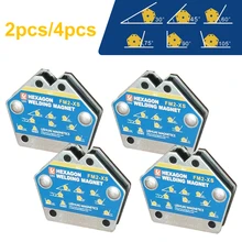 Imán de soldadura de 2/4 piezas, soporte de soldadura magnético multiángulo duradero, posicionador fijador para montaje de soldadura