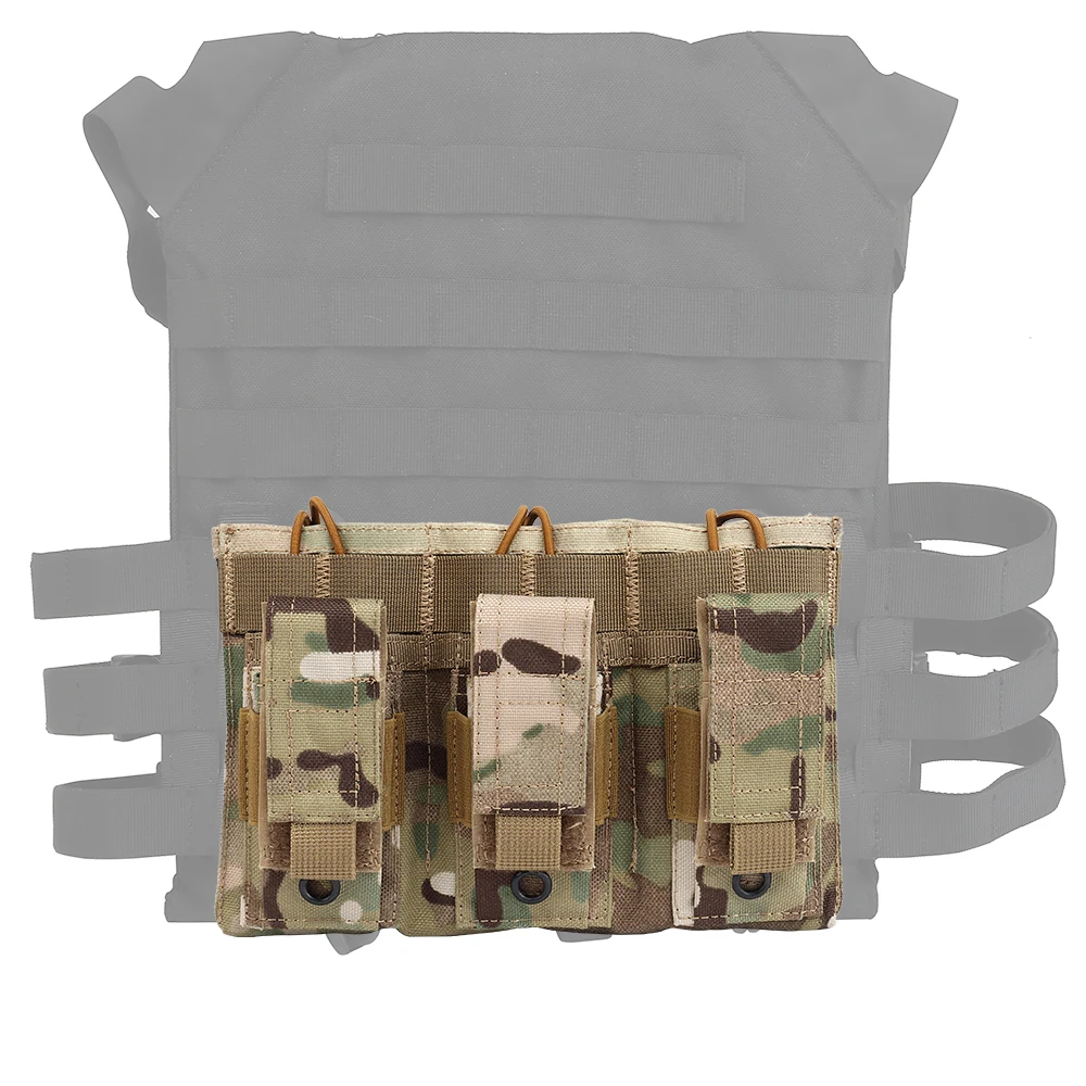 Acheter Pochette tactique Molle pour magazines, pochette tactique pour pistolet à Triple fusil, porte-cartouche à 2 couches