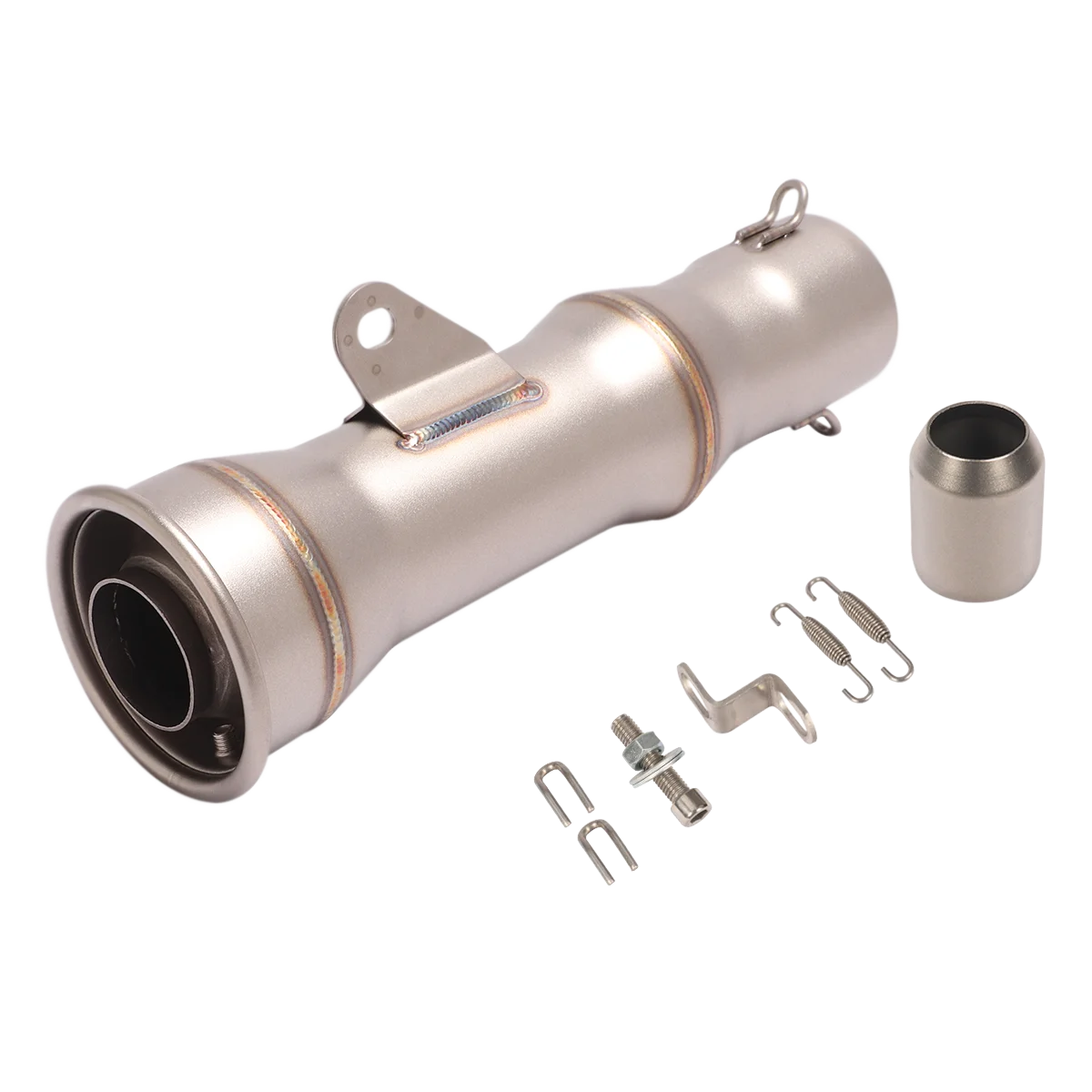 51mm Universal Motorcycle Exhaust Escape Moto Modified Muffler Stainless Steel Link Pipe For Ninja400 Z250 MT10 CBR1000 S1000RR - Image 2