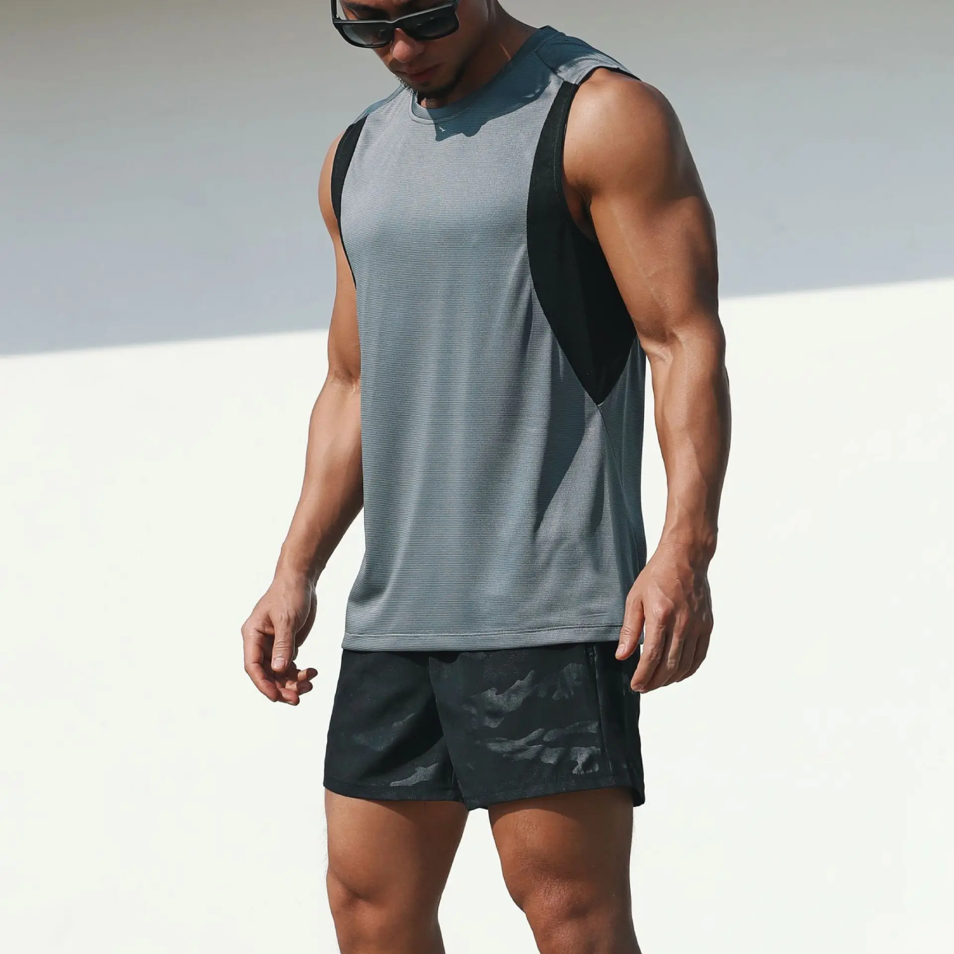 ο ܻ     ⼺ ĳ־  ƮϽ   , amiseta Sin Mangas Deporte Hombre