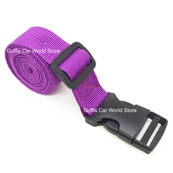 Heavy - Duty Cargo Strap with Buckle for Securing Luggage and Equipment (Purple)