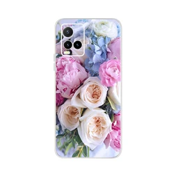Premium Silicone Phone Back Cover - Soft TPU Protective Case in Sleek Design for Vivo Y21s (264)