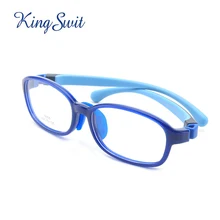 Kingswit голубое световое стекло es дети квадратные очки для компьютера дети глаз стеклянная рамка Анти-УФ Синие лучи простое зеркальное стекло