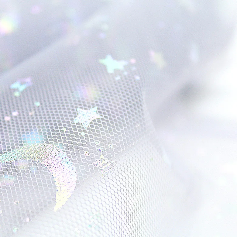 

David accessories 15cm 10Yards/Roll Star Moon Tulle Gauze Organza Gold Mesh Party Wedding Decoration DIY Materials,1Yc7655