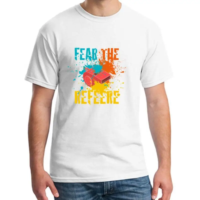 

Graphic Referee tee shirt for men and women Formal Breathable summer male female tshirts black Pop Top Tee
