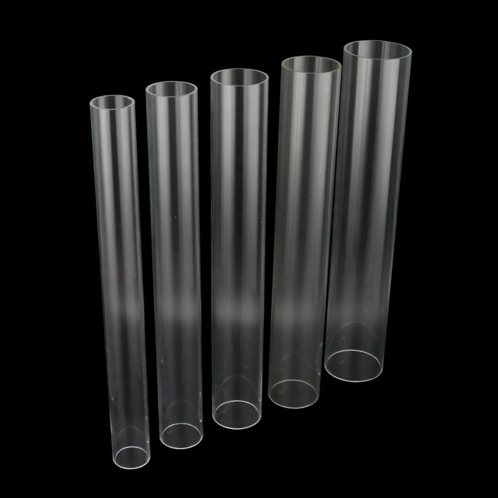 

OD 50~90mm Transparent Acrylic Tube Aquarium Fish Tank Supplies Plexiglass Water Supply Pipe Garden Watering Fittings 50cm Long