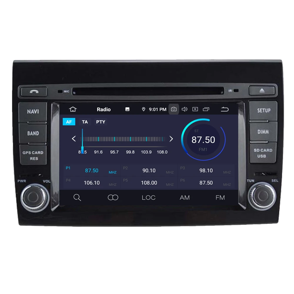 Clearance RoverOne Car Multimedia System For Fiat Bravo 2007-2013 Android 9.0 Octa Core Autoradio GPS Stereo Bravo Media Multimedia 3