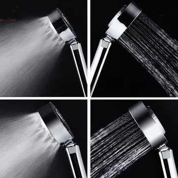 

Double-sided Dual Function Shower Head ABS Chrome Booster Bath Shower Water Saving High Pressure Handheld Hand Shower