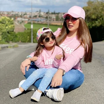 

PatPat New Arrival Autumn and Winter Coffee and Milk Matching Sweatshirts for Mommy and Me Kids Clothing