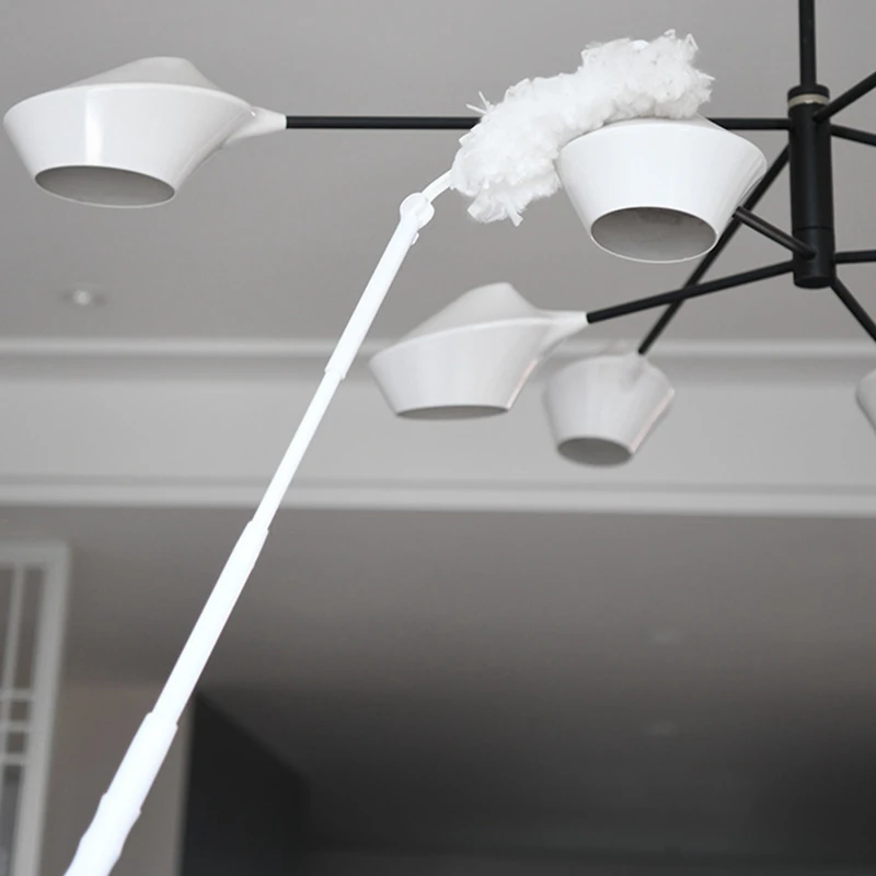 

Pure Care Microfiber Feather Duster with Extension Pole , Lightweight, Washable, Hypoallergenic, Lint Free Dusters