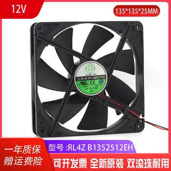 

GLOBE Fan RL4Z B1352512EH 12V 0.5A 13.5cm Power Supply of PC Case Cooling Fan 135mm 135x135x25mm cooler