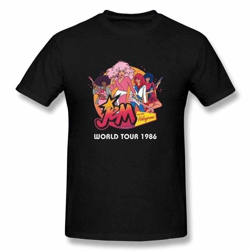 Hsuail Men'S Jem And The голограммы футболка новый модный дизайн|Футболки| |