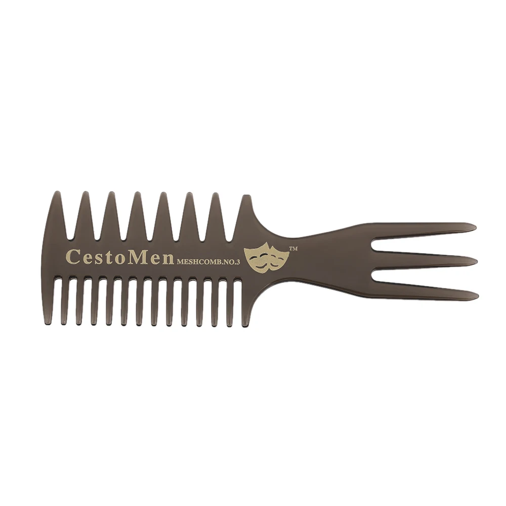 

Three-sided Hair Comb Insert Afro Hair Pick Comb Male Wide Tooth Classic Oil Slick Styling Hair Brush For Hair Styling Tool