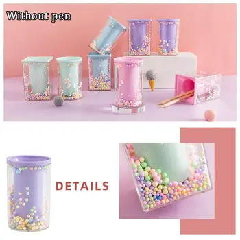 

Cute Pen Holder Office Organizer Cosmetic Square Pencil Holders Pen Stand Supplies Stationery School Container Office M8W1