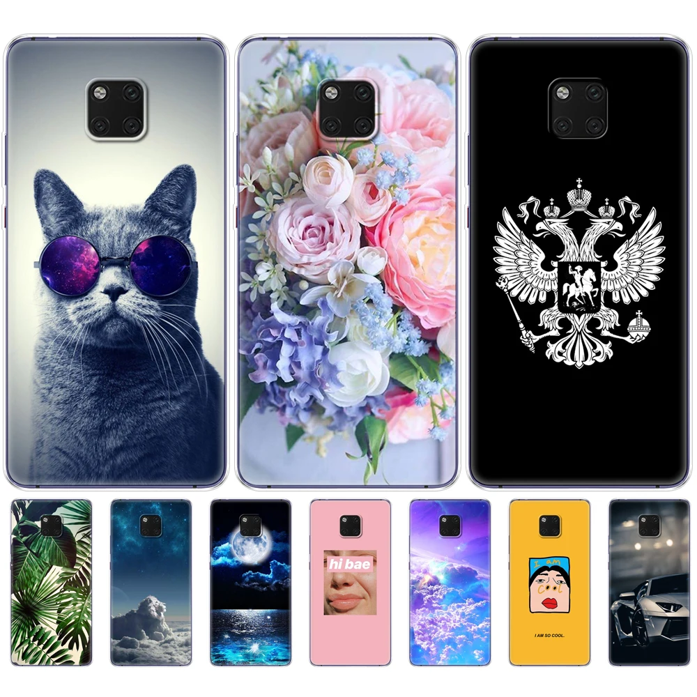 Мягкий чехол для Huawei Mate 20 pro прозрачный силиконовый из ТПУ X бампер mate20|Бамперы| |