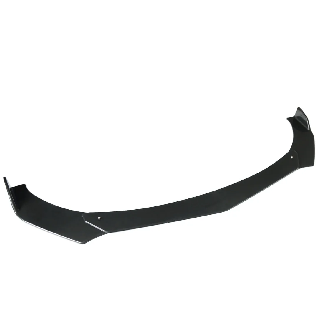 

Mayitr 3pcs/set Glossy Black ABS Car Adjustable Combination Front Spoiler Splitter Shovel Bumper Lip Mounting DIY Accessories