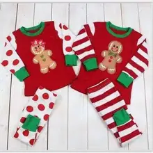 Очаровательная зимняя Пижама с вышивкой для девочек; комплект одежды