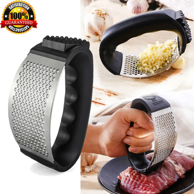 

1PC Stainless Steel Garlic Press Manual Garlic Grinder Grater Ginger Press Kitchen Accessories Garlic Chopper Crusher