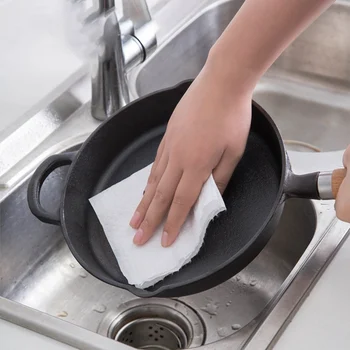 

50Pcs Disposable Wash-free Cloth Non-woven Kitchen Rag Cleaning Cloths Multi-purpose Pull-out Dishcloth Paper Extraction Towel