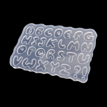 

2020 New Cartoon Letters Epoxy Resin Casting Mold Alphabet Keychain Pendant Alphabet Mold