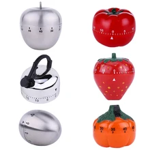 Temporizador de cocina de dibujos animados, temporizador de cuenta atrás de 60 minutos, fruta original con forma de verduras, temporizador de cocina, recordatorio, herramientas de cocina