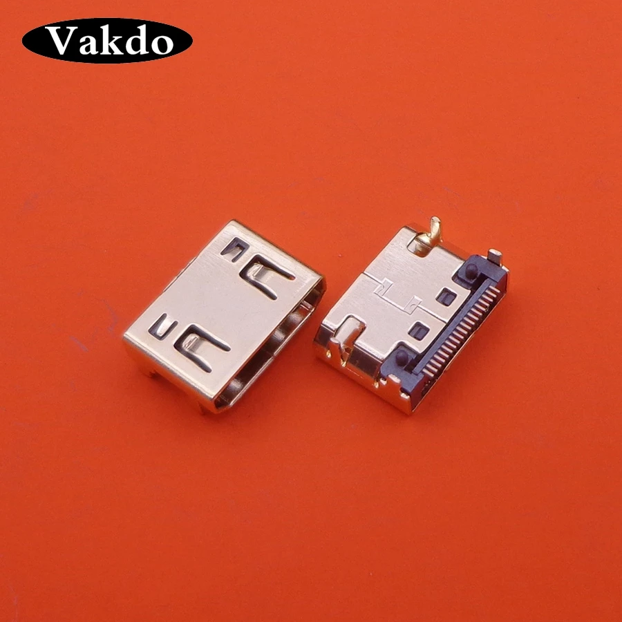 30 шт./лот Gold plationg MINI 19 P HDMI usb гнездовой контактный разъем Sockect 4DIP Тип зарядного