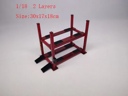 1 18 layers 2 Модель автомобиля лифт 1: 64 1:43 1:24 1:18 двойной одноэтажный Лифт Гараж ремонтная станция Стенд для модели vhicle статический не подвижный - Цвет: 1 18 layers 2