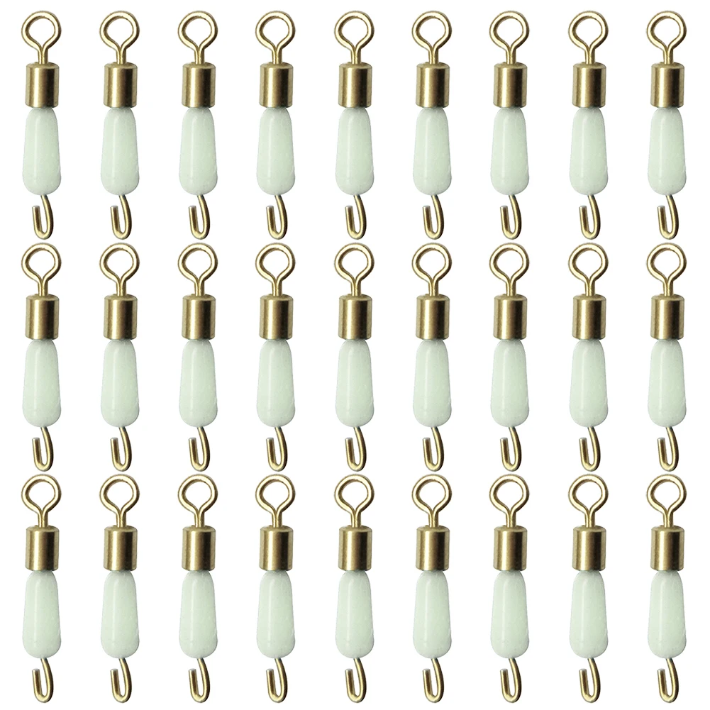 Fishing Tools Fishing Accessories Fishing Tool Fishing Line Connectors Fishing Swivels Fishing Tackle Ball Bearing Swivel Solid Rings Fishing Connector Ocean Boat Fishing Hooks Quick Fast Link Connector 30PCS/Lot