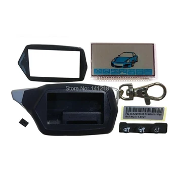 

Russian C9 Case Keychain Key Body + C9 LCD display Metal Pin for starline C9 two way LCD remote control Car alarm system