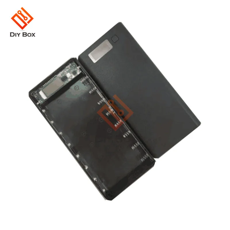 DIY 8x18650 портативная коробка для аккумуляторов, зарядное устройство, пластиковый корпус, чехол, Безшовный ЖК-дисплей, USB внешний аккумулятор, коробка без аккумулятора