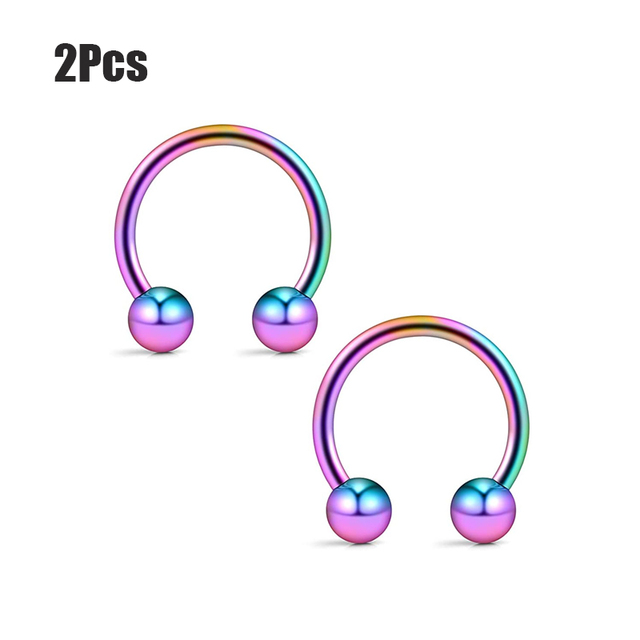 Stainless Steel Nose Ring 14G 16G Spike Nose Piercings Helix Ear Piercing Women Men Septum Rings Body Piercing Jewelry