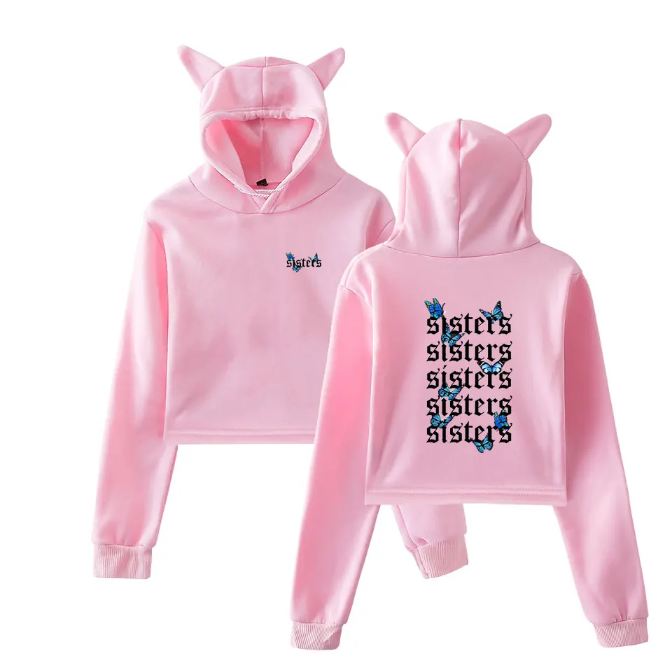 james charles merch crop top hoodie