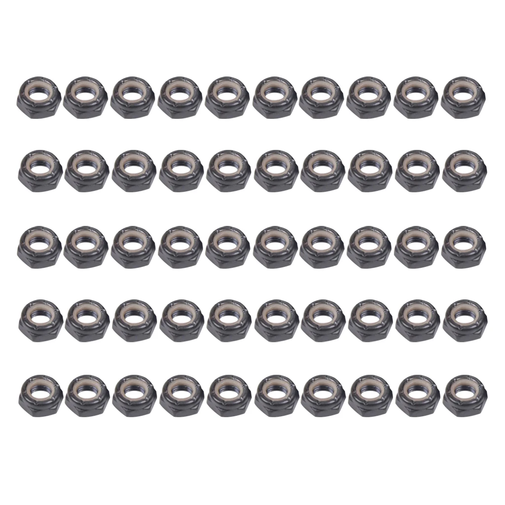 50 Pieces Skateboard Longboard Trucks Wheels Replacement Axle Nuts Hardware for Outdoor Sports Skiing Skateboarding Snowboarding 50 Pieces Skateboard Longboard Trucks Wheels Replacement Axle Nuts Hardware for Outdoor Sports Skiing Skateboarding Snowboarding