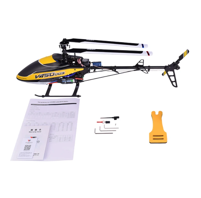 Новинка Walkera V450D03 6CH 3D Fly 6-осевая стабилизация Системы с одним лезвием профессионального пульт дистанционного управления Управление вертолет - Цвет: Only Helicopter
