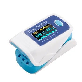 

Portable Finger Pulse Oximeter Blood Oxygen Heart Rate SPO2 Meter Battery Powered Digital Fingertip Pulsoximeter for Home Use