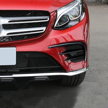 

Front Bumper Fog Lamp Grille Slats Spoiler Flap Wing Decoration Trim 6pcs For Benz GLC X253 2016-2018 Car Accessories