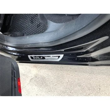 

Free shipping 4pcs/lot ultra-thin Stainless Steel Door Sill pedal Scuff Plate for 2008- VW Volkswagen Golf 6 MK6 Golf 7 MK7