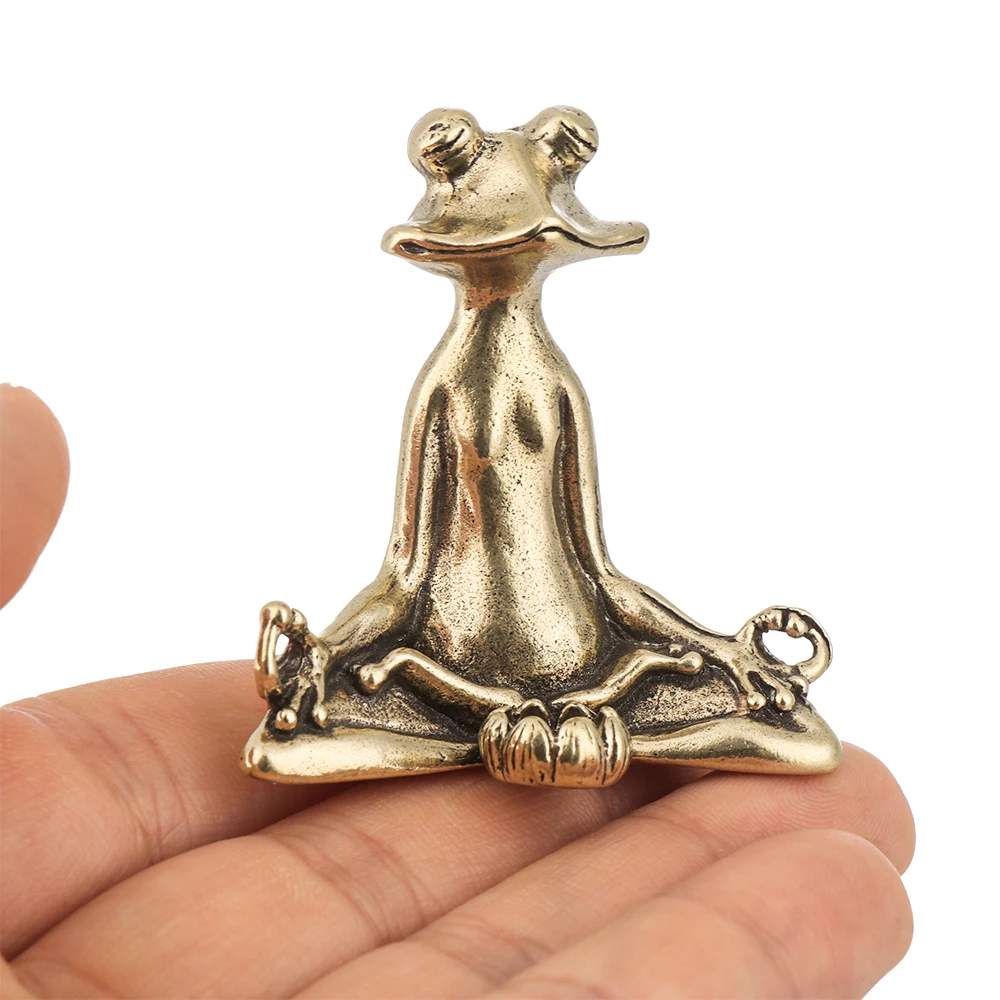 Retro Ornament Incense Burner Frog Statue Animal Accessories Sculpture Home Decor Desk Decoration Meditation Zen Mini Crafts 1PC ornament crafts miniature figurines miniature ornament incense burner