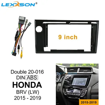 

2din Car Fascia For HONDA BRV 2015-2019 Left Wheel Double Din Car DVD Frame Install Panel Refitting Dash Mount Installation