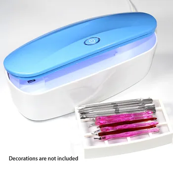 

Led UV Light With Cable Nail Tools Button Instruments Manicure Disinfection USB Rechargeable Clean Anti Bacteria Sterilizer Set