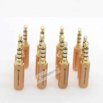 

20pcs copper 3.5mm 4 Pole orange Repair Earphones Jack Plug Connector Soldering